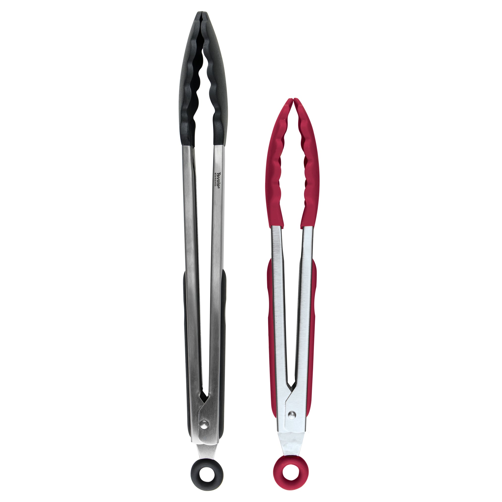 Elements 9" & 12" Stainless Steel Tongs (Set of 2) - KitchenarySg - 3