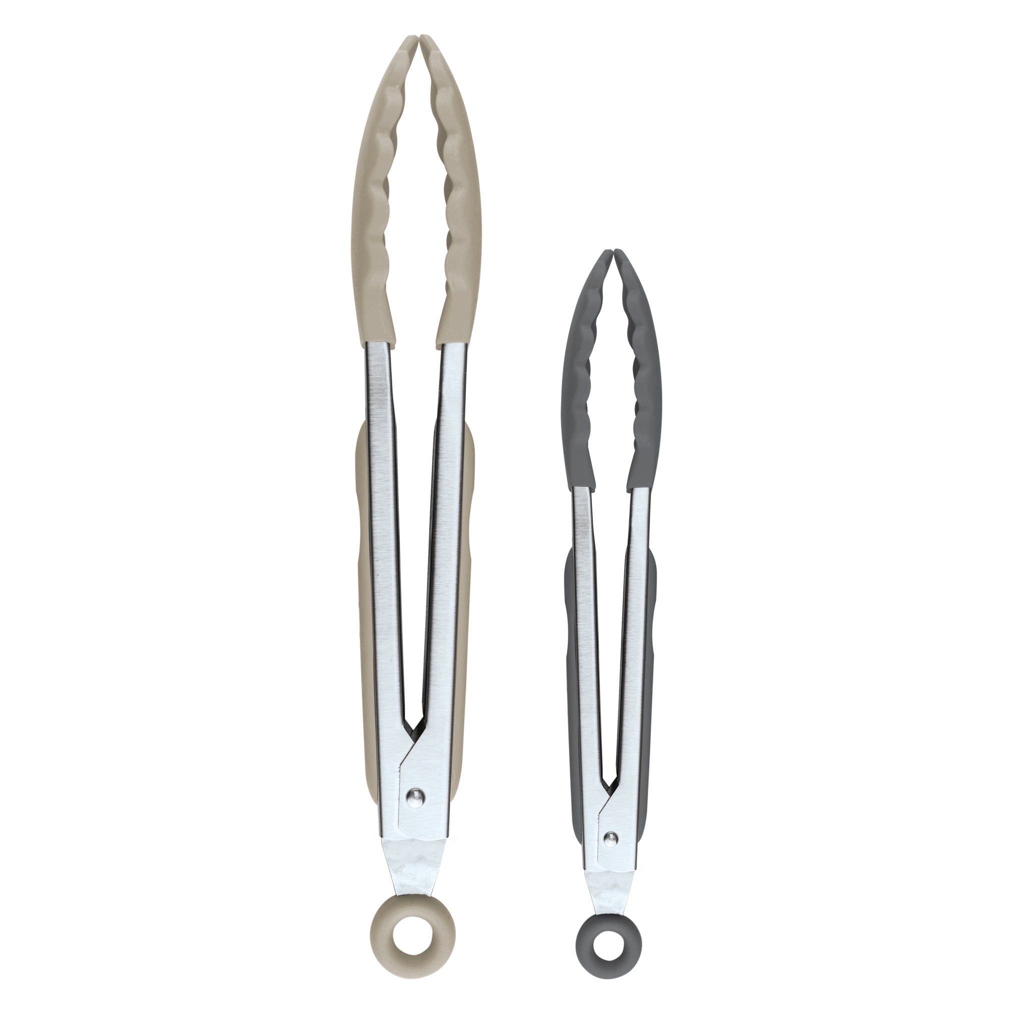 Elements 9" & 12" Stainless Steel Tongs (Set of 2) - KitchenarySg - 1