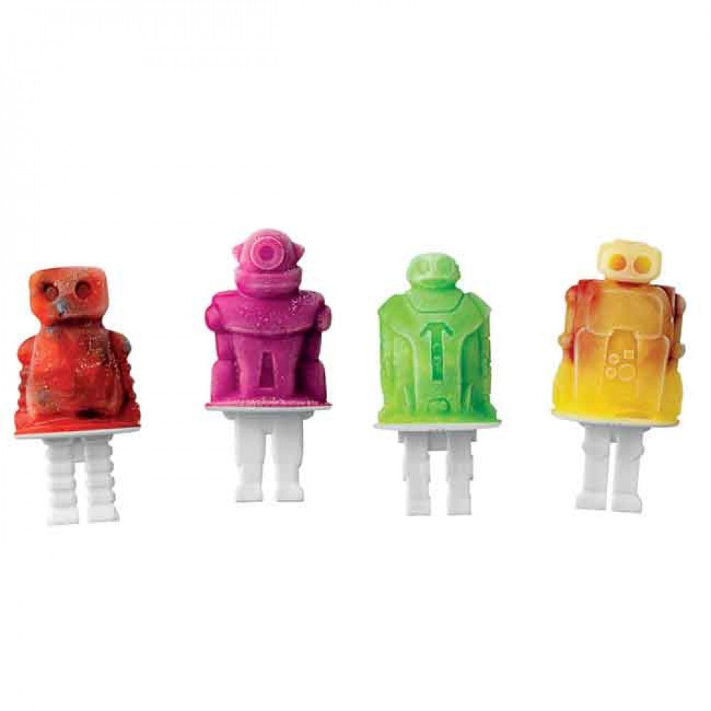 Popsicle Molds - Robot Pop Set of 4 - KitchenarySg - 4