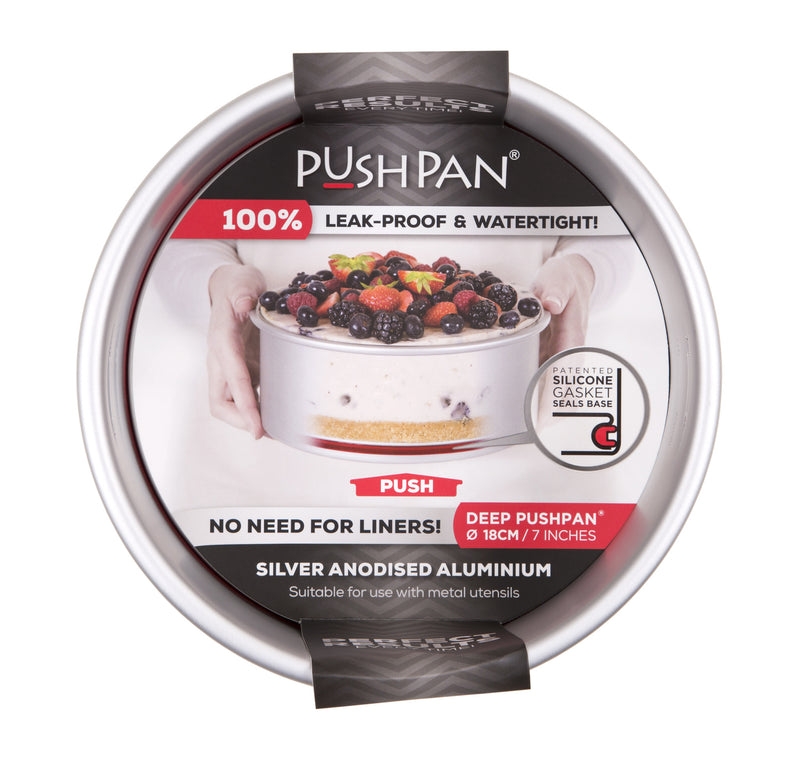 PushPan Deep Round Cake Pan Anodised Aluminium - KitchenarySg - 7