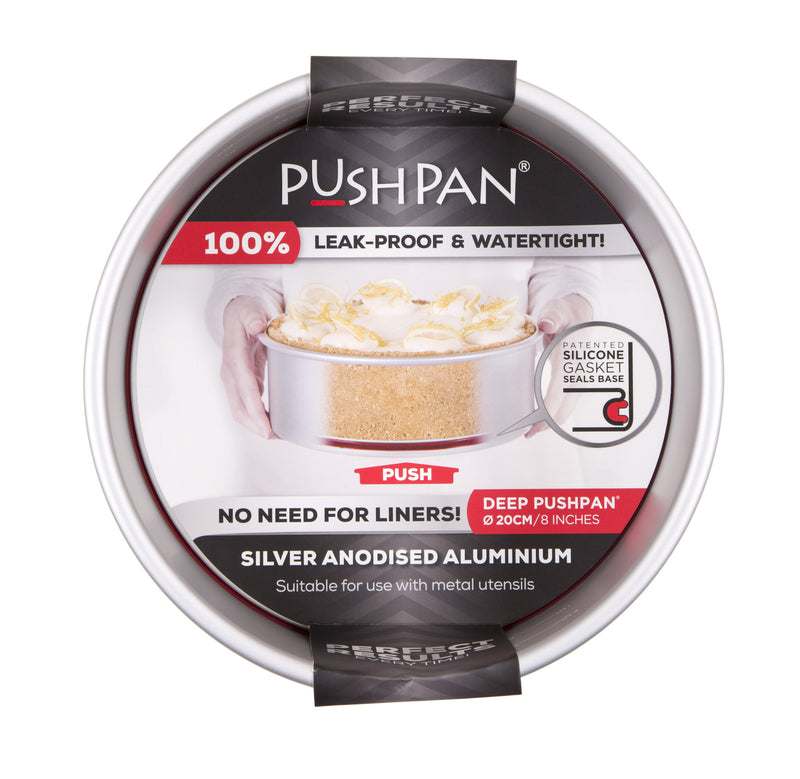 PushPan Deep Round Cake Pan Anodised Aluminium - KitchenarySg - 8