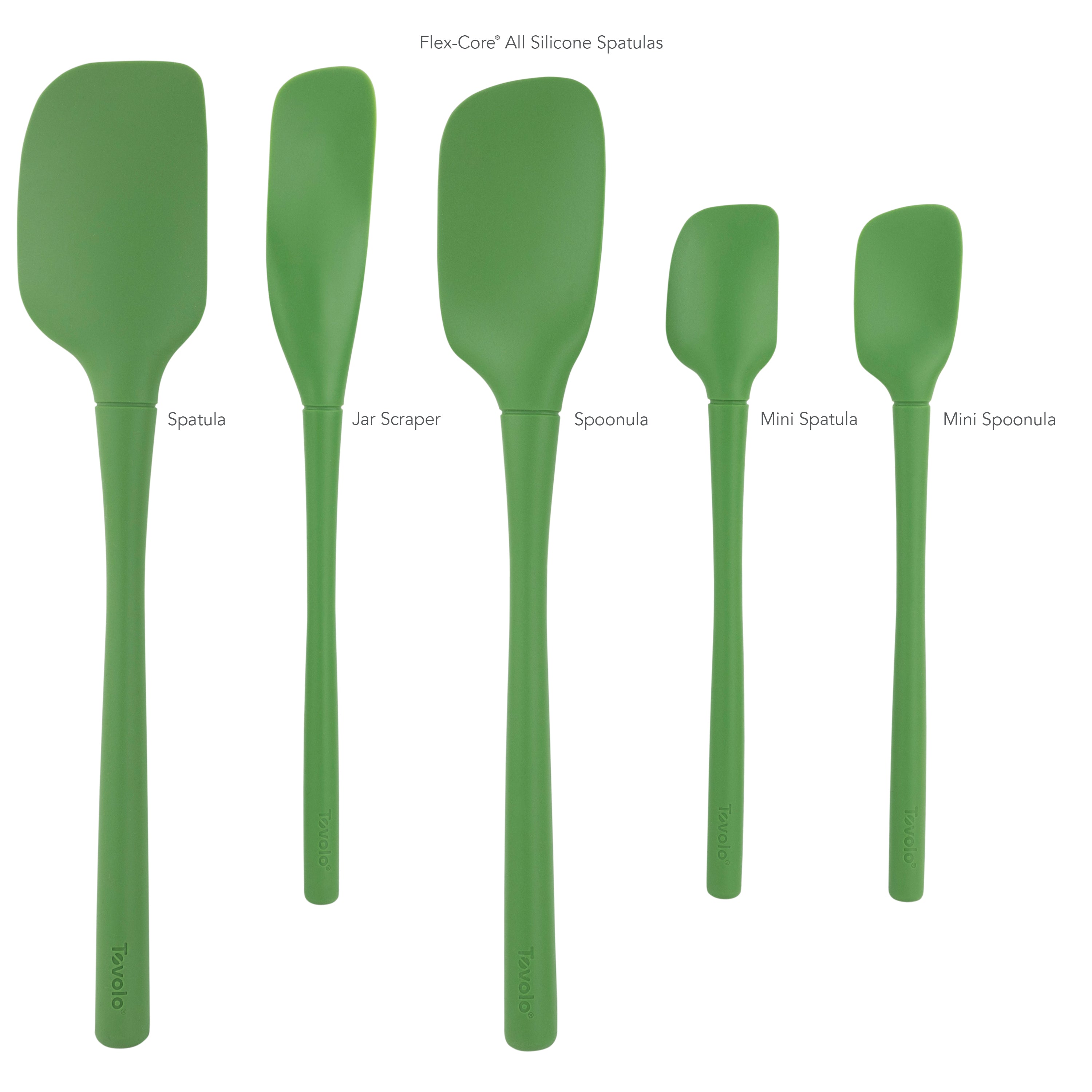 Flex-Core - All Silicone Spatula Set of 5 - KitchenarySg - 6