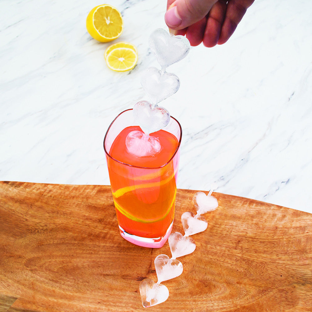 Ice Mold - Heart Swizzle Stick Ice Mold - Highball -KitchenarySg -2