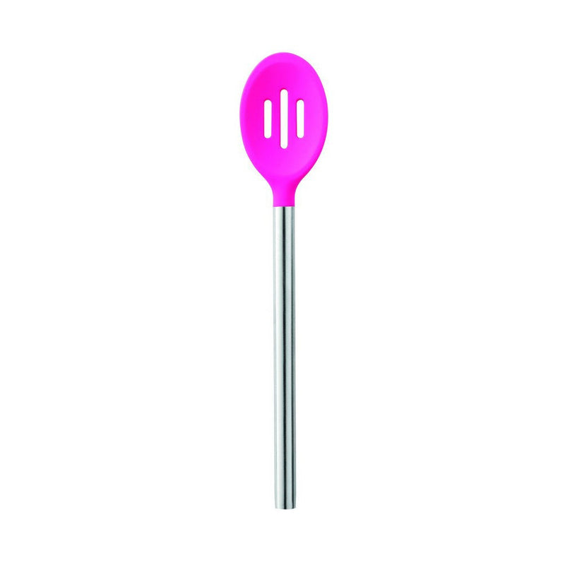 Silicone Slotted Spoon - Stainless Steel Handle - KitchenarySg - 7