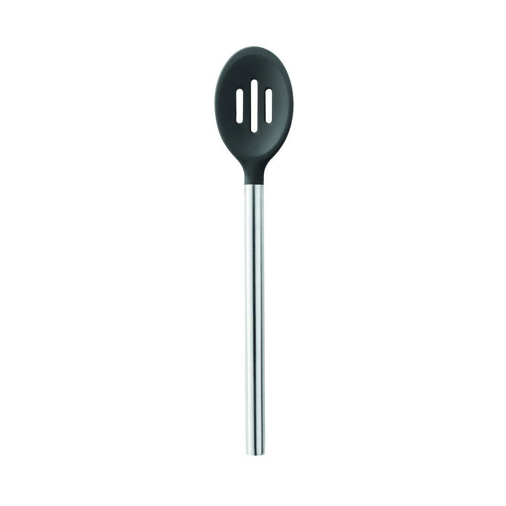 Silicone Slotted Spoon - Stainless Steel Handle - KitchenarySg - 2