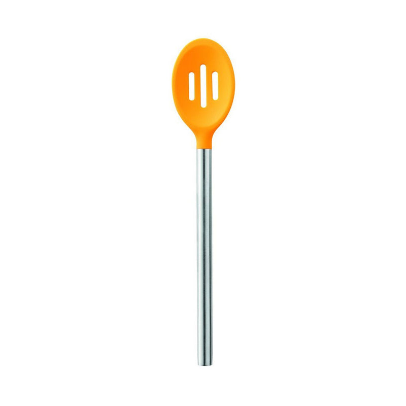 Silicone Slotted Spoon - Stainless Steel Handle - KitchenarySg - 6