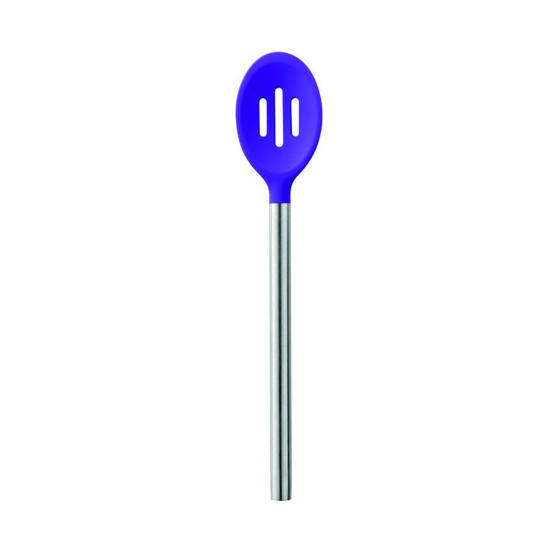 Silicone Slotted Spoon - Stainless Steel Handle - KitchenarySg - 4